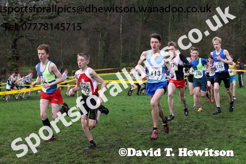 Boys under-15 Northern Cross Country Champs., Witton Park, Blackburn. Photo: David T. Hewitson/Sports for All Pics